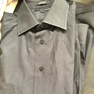 Saks Fifth Avenue Black Button Down Shirt.